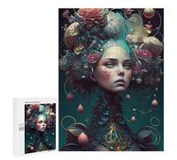 Jigsaw Puzzle 500 PCS Fantasy Floral Fusion Jigsaws for Adults Toy Wall Decor Difficult Hard Unique Gifts for Birthday And Christmas 500 PCS