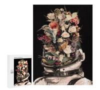 Jigsaw Puzzle 500 PCS Flower Power Astronaut-1 Puzzles for Teenagerss Stress Reliever Educational Challenge Unique Birthday And Gifts 500 PCS
