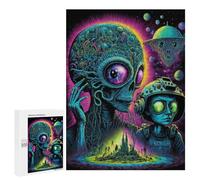 Jigsaw Puzzle 500 PCS for Adults Alien Dreamscape -1 Jigsaw Puzzle Family Game Difficult Hard Deal As Gifts for The Whole Family 500 PCS