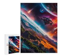 Jigsaw Puzzle 500 PCS for Adults Alien Frontier Voyage Jigsaw for Adults Hands-on Game Wall Decoration Help The Brain Exercise 500 PCS