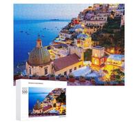 Jigsaw Puzzle 500 PCS for Adults Amalfi Coast Charm Jigsaw Puzzle Family Game Difficult Hard Deal As Gifts for The Whole Family 500 PCS