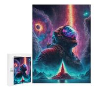 Jigsaw Puzzle 500 PCS for Adults Astronaut Mystical Worlds Jigsaw for Adults Hands-on Game Wall Decoration Help The Brain Exercise 500 PCS