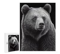 Jigsaw Puzzle 500 PCS for Adults Bear Drawn Adult Jigsaw Brain Teaser Game Birthday Present Help The Brain Exercise 500 PCS