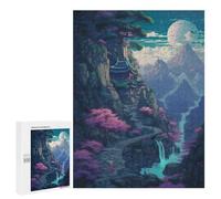 Jigsaw Puzzle 500 PCS for Adults Beautiful View on The Moun Jigsaw for Adults Hands-on Game Wall Decoration Help The Brain Exercise 500 PCS