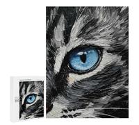 Jigsaw Puzzle 500 PCS for Adults Cat Eye Painting Adult Jigsaw Puzzle Relaxing Games Precision Cutting Deal As Gifts for The Whole Family 500 PCS