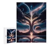 Jigsaw Puzzle 500 PCS for Adults Celestial Tree Puzzle for Adults Toy Wall Decor Perfect Decoration Stress Reduction Gifts 500 PCS