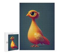 Jigsaw Puzzle 500 PCS for Adults Charming Orange Bird Character Adult Jigsaw Brain Teaser Game Birthday Present Help The Brain Exercise 500 PCS