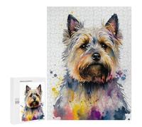 Jigsaw Puzzle 500 PCS for Adults Colorful Yorkshire Terrier Art Print Jigsaw for Adults Toy Wall Decor Home Decoration for Birthday, Chrismas 500 PCS