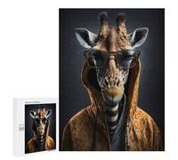Jigsaw Puzzle 500 PCS for Adults Cool Giraffe Modern Art Jigsaw for Adults Toy Wall Decor Home Decoration for Birthday, Chrismas 500 PCS