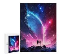 Jigsaw Puzzle 500 PCS for Adults Cosmos Couple Lovers Jigsaw for Adults Hands-on Game Wall Decoration Help The Brain Exercise 500 PCS