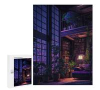 Jigsaw Puzzle 500 PCS for Adults Cozy Library Haven Jigsaw for Adults Toy Wall Decor Home Decoration for Birthday, Chrismas 500 PCS