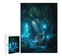 Jigsaw Puzzle 500 PCS for Adults Enchanted Forest Encounter -4 Adult Jigsaw Brain Teaser Game Birthday Present Help The Brain Exercise 500 PCS