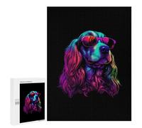 Jigsaw Puzzle 500 PCS for Adults English Cocker Spaniel Jigsaw for Adults Hands-on Game Wall Decoration Help The Brain Exercise 500 PCS