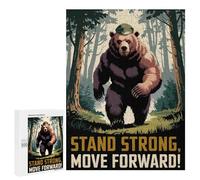 Jigsaw Puzzle 500 PCS for Adults Forest Ranger Bear Puzzle for Adults Toy Wall Decor Perfect Decoration Stress Reduction Gifts 500 PCS
