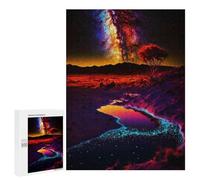 Jigsaw Puzzle 500 PCS for Adults Galactic Desert Oasis Jigsaw for Adults Toy Wall Decor Home Decoration for Birthday, Chrismas 500 PCS