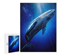 Jigsaw Puzzle 500 PCS for Adults Galactic Humpback Whale Puzzle for Adults Toy Wall Decor Perfect Decoration Stress Reduction Gifts 500 PCS