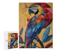 Jigsaw Puzzle 500 PCS for Adults Geometric Macaw Art Puzzle for Adults Toy Wall Decor Perfect Decoration Stress Reduction Gifts 500 PCS
