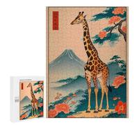 Jigsaw Puzzle 500 PCS for Adults Giraffe Japanese Adult Jigsaw Puzzle Relaxing Games Precision Cutting Deal As Gifts for The Whole Family 500 PCS