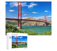 Jigsaw Puzzle 500 PCS for Adults Golden Gate Bridge, San Francisco-3 Jigsaw Puzzle Family Game Difficult Hard Deal As Gifts for The Whole Family 500 PCS