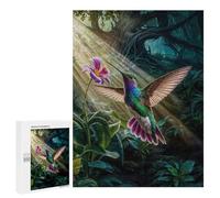 Jigsaw Puzzle 500 PCS for Adults Hummingbird in Sunlight Jigsaws for Adults DIY Toys But Fun And Humorous for Birthday, Chrismas 500 PCS