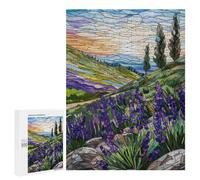 Jigsaw Puzzle 500 PCS for Adults Lavender Fields at Dawn Adult Jigsaw Brain Teaser Game Birthday Present Help The Brain Exercise 500 PCS