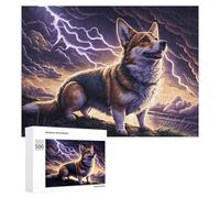 Jigsaw Puzzle 500 PCS for Adults Lightning-Struck Corgi Adventure -1 Jigsaw Puzzle Anti-Stress Toys For Family Fun Stress Reduction Gifts 500 PCS