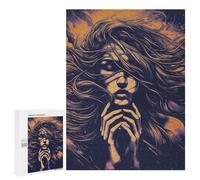 Jigsaw Puzzle 500 PCS for Adults Lonely Girl Adult Jigsaw Brain Teaser Game Birthday Present Help The Brain Exercise 500 PCS