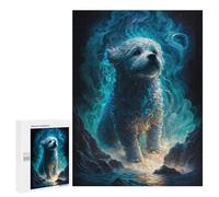 Jigsaw Puzzle 500 PCS for Adults Magical Canine Aurora Jigsaw for Adults Toy Wall Decor Home Decoration for Birthday, Chrismas 500 PCS