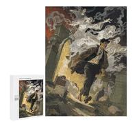 Jigsaw Puzzle 500 PCS for Adults Man Running from Ghosts Adult Jigsaw Puzzle Relaxing Games Precision Cutting Deal As Gifts for The Whole Family 500 PCS