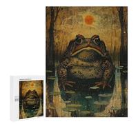 Jigsaw Puzzle 500 PCS for Adults Midnight Toad Puzzle for Adults Toy Wall Decor Perfect Decoration Stress Reduction Gifts 500 PCS