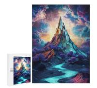 Jigsaw Puzzle 500 PCS for Adults Mystical Mountain Landscape Jigsaw for Adults Hands-on Game Wall Decoration Help The Brain Exercise 500 PCS