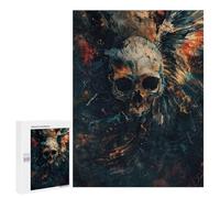 Jigsaw Puzzle 500 PCS for Adults Native Skull Puzzle for Adults Toy Wall Decor Perfect Decoration Stress Reduction Gifts 500 PCS