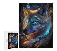 Jigsaw Puzzle 500 PCS for Adults Nebula Wolf V5 Adult Jigsaw Puzzle Relaxing Games Precision Cutting Deal As Gifts for The Whole Family 500 PCS