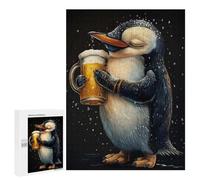 Jigsaw Puzzle 500 PCS for Adults Penguin Beer Jigsaws for Adults DIY Toys But Fun And Humorous for Birthday, Chrismas 500 PCS