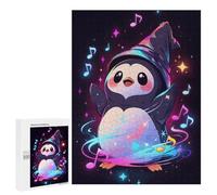Jigsaw Puzzle 500 PCS for Adults Penguin Musical Wizard Jigsaw for Adults Hands-on Game Wall Decoration Help The Brain Exercise 500 PCS
