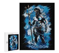 Jigsaw Puzzle 500 PCS for Adults Poseidon Greek God Art Mythology Adult Jigsaw Puzzle Relaxing Games Precision Cutting Deal As Gifts for The Whole Family 500 PCS