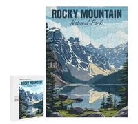 Jigsaw Puzzle 500 PCS for Adults Rocky Mountain Park Adult Jigsaw Puzzle Relaxing Games Precision Cutting Deal As Gifts for The Whole Family 500 PCS