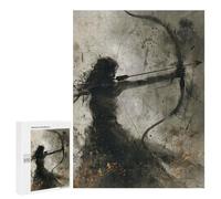 Jigsaw Puzzle 500 PCS for Adults Shadow Archers Focus Adult Jigsaw Puzzle Relaxing Games Precision Cutting Deal As Gifts for The Whole Family 500 PCS