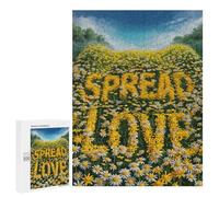 Jigsaw Puzzle 500 PCS for Adults Spread Love Adult Jigsaw Brain Teaser Game Birthday Present Help The Brain Exercise 500 PCS