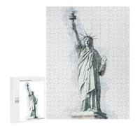 Jigsaw Puzzle 500 PCS for Adults Statue of Liberty Jigsaw for Adults Hands-on Game Wall Decoration Help The Brain Exercise 500 PCS