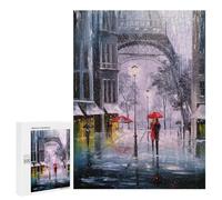 Jigsaw Puzzle 500 PCS for Adults The First Snow in Paris Adult Jigsaw Puzzle Relaxing Games Precision Cutting Deal As Gifts for The Whole Family 500 PCS