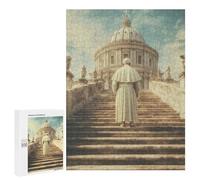 Jigsaw Puzzle 500 PCS for Adults The Pope Ascends to The Vatican Dome Adult Jigsaw Puzzle Relaxing Games Precision Cutting Deal As Gifts for The Whole Family 500 PCS
