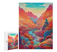 Jigsaw Puzzle 500 PCS for Adults Whimsical Mountain Landscape -3 Jigsaw for Adults Toy Wall Decor Home Decoration for Birthday, Chrismas 500 PCS