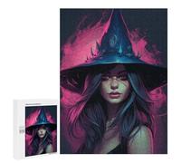 Jigsaw Puzzle 500 PCS for Adults Witch's Enchanted Hat Jigsaw Puzzle Family Game Difficult Hard Deal As Gifts for The Whole Family 500 PCS