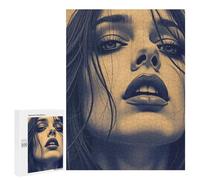 Jigsaw Puzzle 500 PCS for Adults Womans Face Close-Up Puzzles for Adults Relaxing Games Presents for Women for Birthday, Chrismas 500 PCS