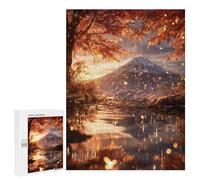 Jigsaw Puzzle 500 PCS for Teenagers Autumnal Serenity with Mountain View Jigsaws for Adults Puzzle Improve Memory Educational Challenge Unique Birthday And Gifts 500 PCS