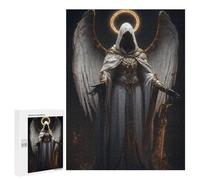 Jigsaw Puzzle 500 PCS for Teenagers Divine Guardian Angel Statue Adult Jigsaw Puzzles Improve Memory Difficult And Challenge Christmas Birthday Gifts 500 PCS