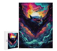 Jigsaw Puzzle 500 PCS for Teenagers Fiery Demon Artwork Adult Jigsaw Puzzles Improve Memory Difficult And Challenge Christmas Birthday Gifts 500 PCS