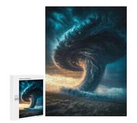 Jigsaw Puzzle 500 PCS for Teenagers Tornado Approaching Adult Jigsaw Puzzles Improve Memory Difficult And Challenge Christmas Birthday Gifts 500 PCS
