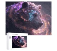 Jigsaw Puzzle 500 PCS for Teenagerss Galactic Elephant A Cosmic Fusion of Nature And Technology Jigsaws for Adults Family Games Hand Speed Race for Birthday, Chrismas 500 PCS